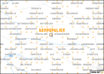 map of Den Populier