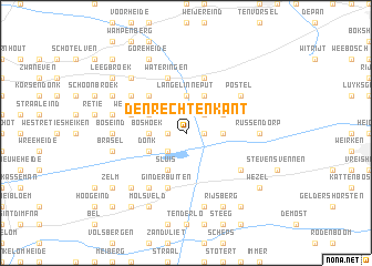 map of Den Rechtenkant