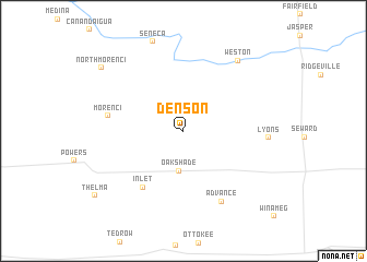 map of Denson