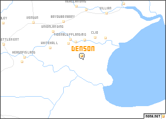 map of Denson