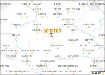 map of Denston