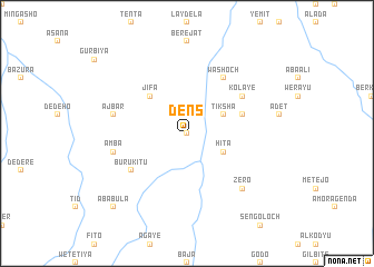 map of Dens