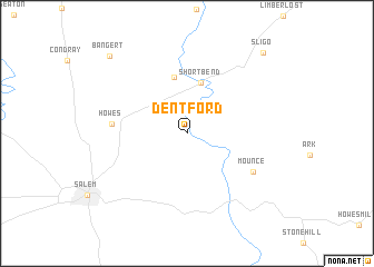 map of Dent Ford