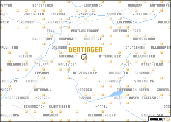 map of Dentingen