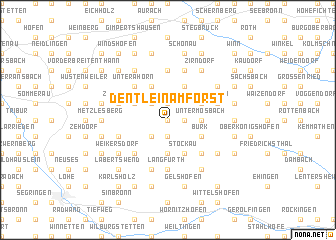 map of Dentlein am Forst