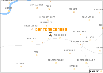 map of Dentons Corner