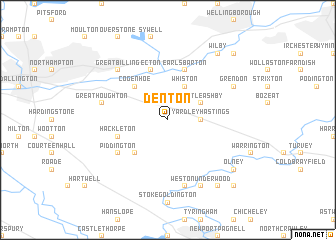 map of Denton