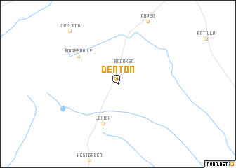 map of Denton