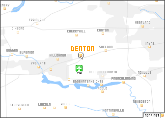 map of Denton