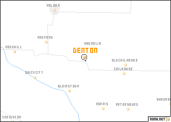 map of Denton