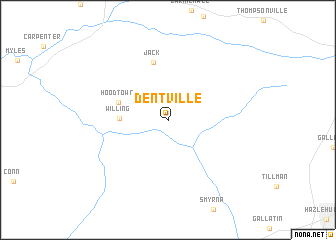 map of Dentville