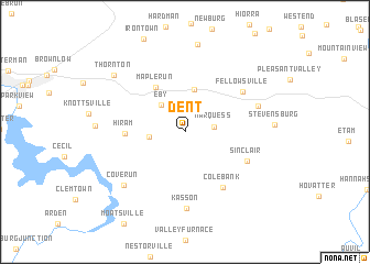 map of Dent