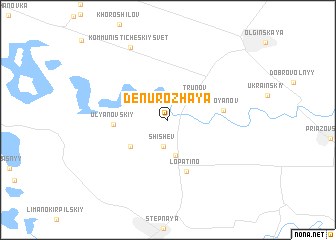 map of Den\