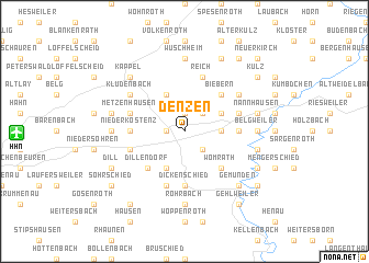 map of Denzen