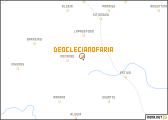 map of Deocleciano Faria