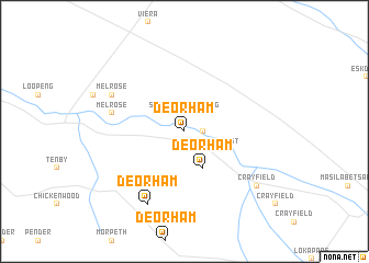 map of Deorham