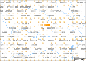 map of Deothān