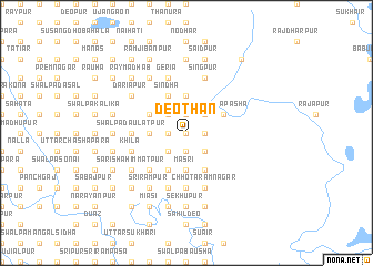 map of Deothān