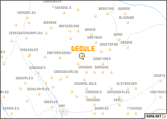 map of Déoulé