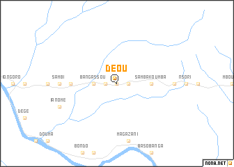 map of Déou