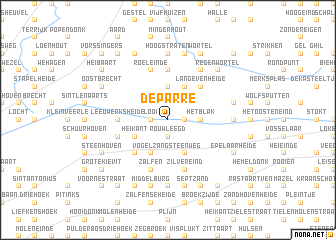 map of De Parre