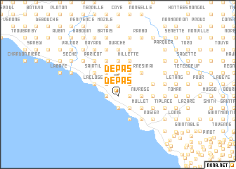 map of Dépas