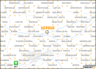 map of De Pauw