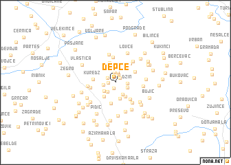 map of Depce