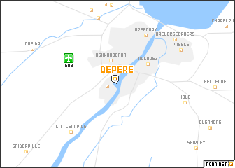 map of De Pere