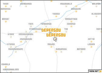 map of Dépèrgou