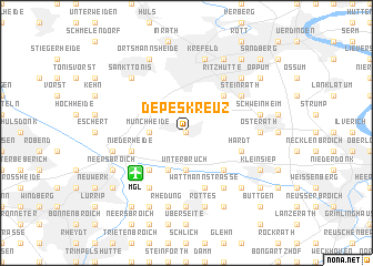 map of Depeskreuz