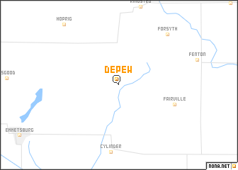 map of Depew