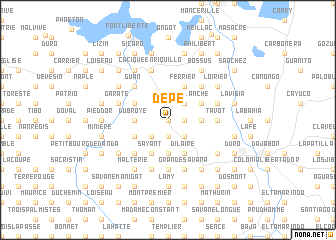 map of Dépé
