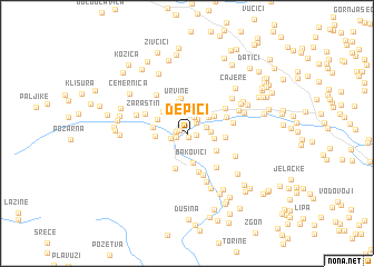 map of Depići