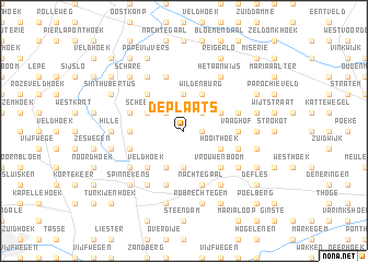map of De Plaats