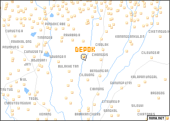 map of Depok