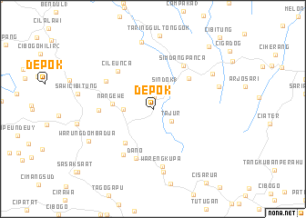 map of Depok