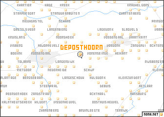 map of De Posthoorn