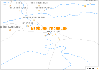 map of Depovskiy Poselok