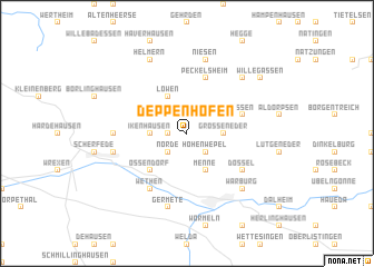 map of Deppenhöfen