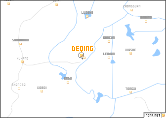 map of Deqing