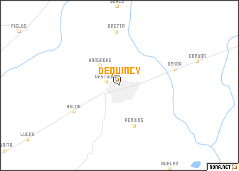 map of DeQuincy