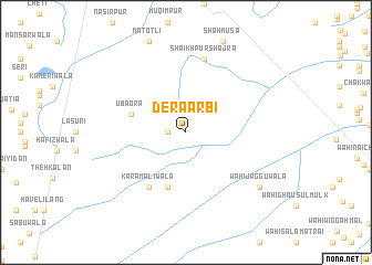map of Dera Ārbi