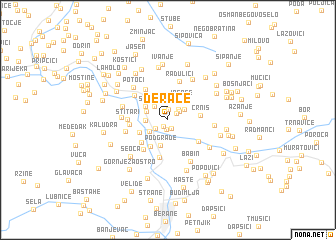 map of Derače