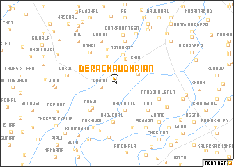 map of Dera Chaudhriān