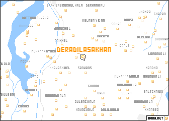 map of Dera Dilāsa Khān