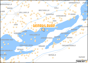 map of Dera Dilāwar
