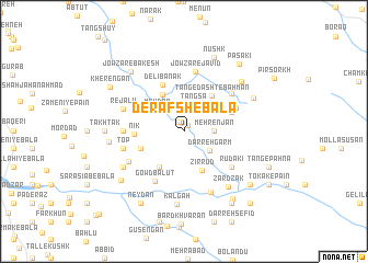 map of Derafsh-e Bālā