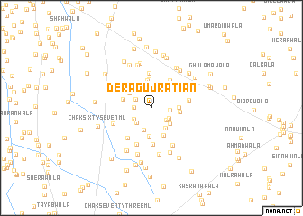 map of Dera Gujrātiān