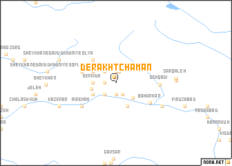 map of Derakht Chaman